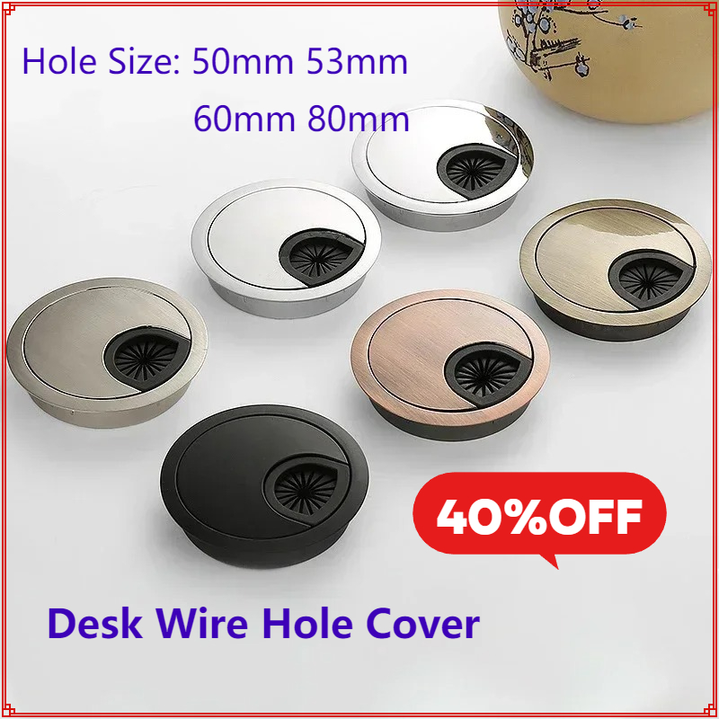Furniture Hardware Outlet - Zinc Alloy Desk Wire Hole Cover