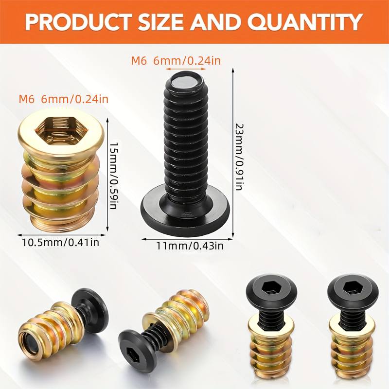 Furniture Hardware Screws - 10PCS Nut Threaded Inserts Combination Tool