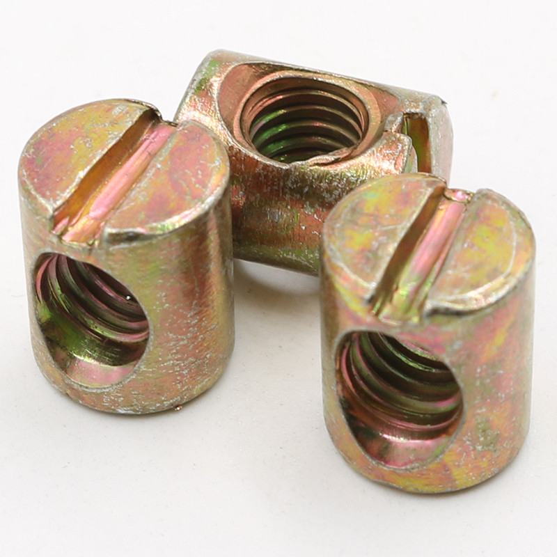 Color Zinc Plated Carbon Steel - Furniture Hardware Barrel Nut ulasan dan harga