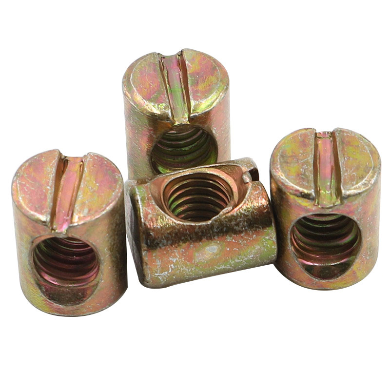 Color Zinc Plated Carbon Steel - Furniture Hardware Barrel Nut ulasan dan harga