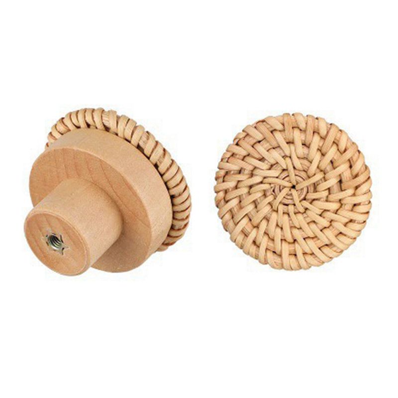 ABLQ Wooden Handles Beech Ratt - Furniture Hardware Paint ulasan dan harga