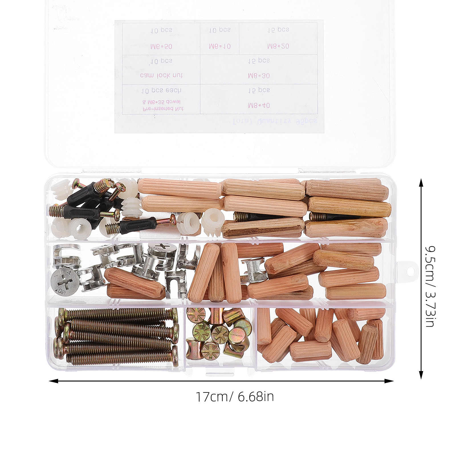 95Pcs Furniture Hardware Assor - Furniture Hardware Barrel Nut ulasan dan harga