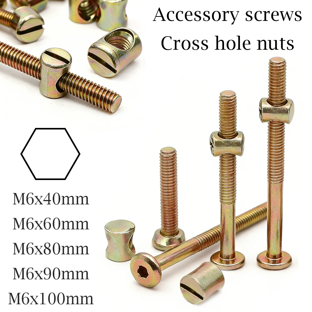 10/20Pcs M6 Hex Socket Head Ca - Furniture Hardware Barrel Nut ulasan dan harga