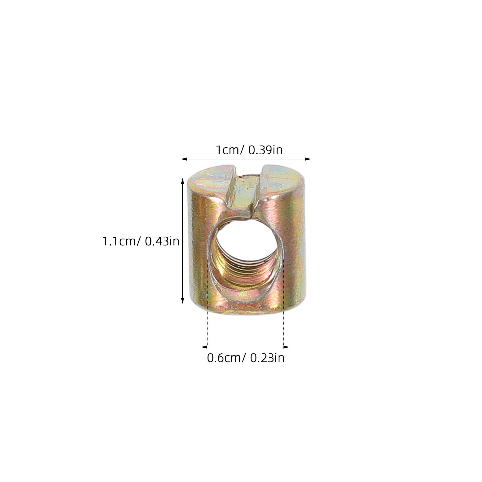 100Pcs M6 Slotted Barrel Nuts  - Furniture Hardware Barrel Nut ulasan dan harga