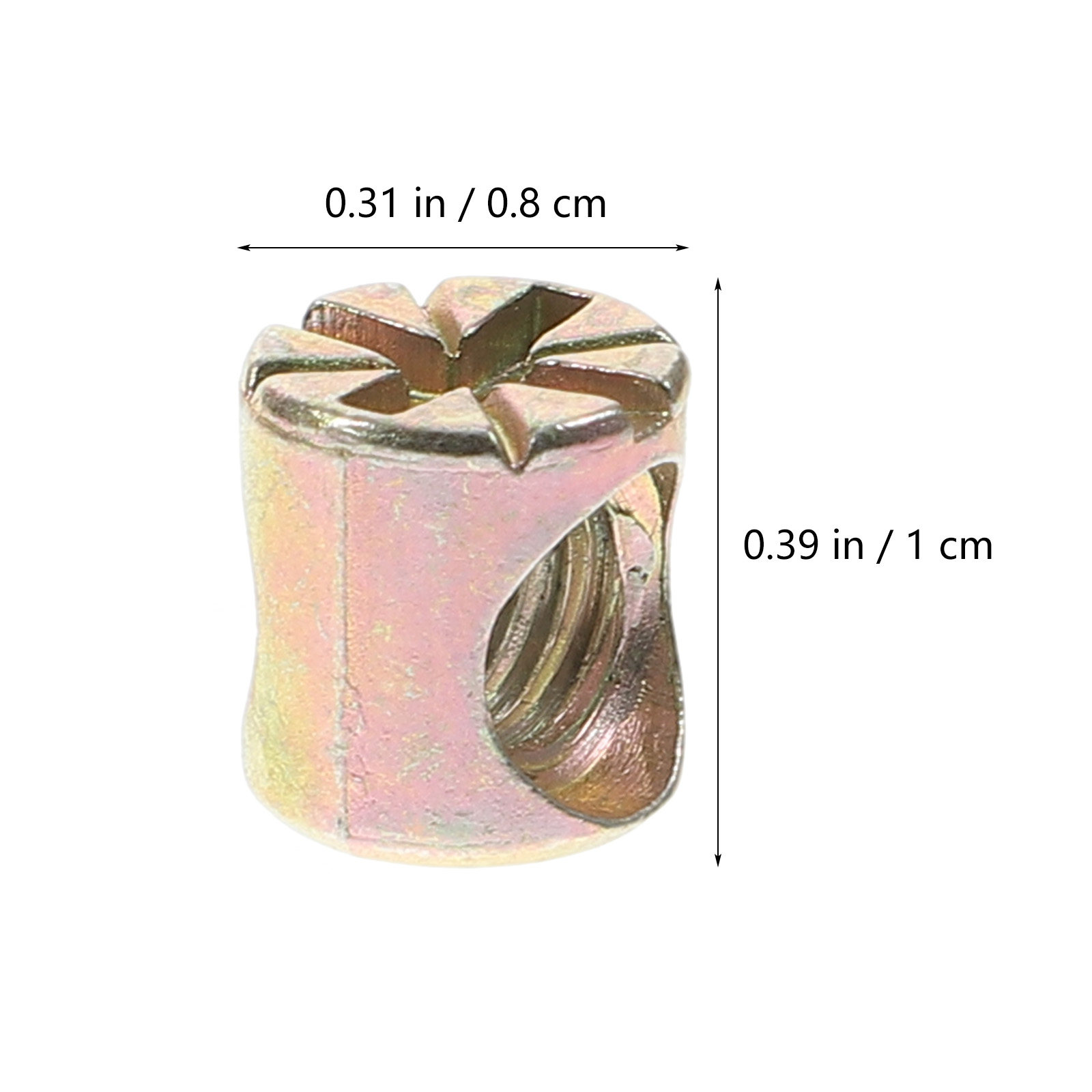 20Pcs M6 Barrel Nut Zinc Alloy - Furniture Hardware Barrel Nut ulasan dan harga
