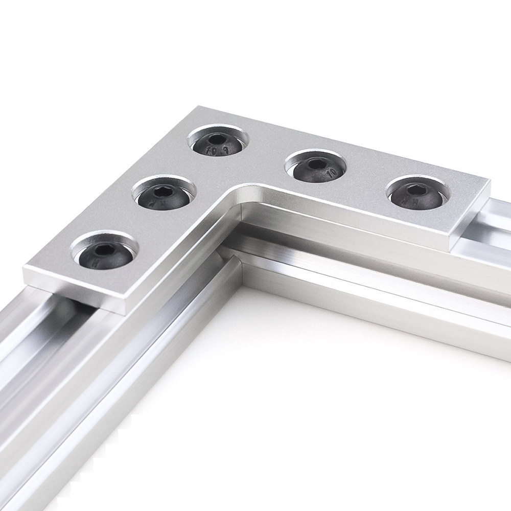 2Pcs/lot L Type 5 Holes 90Degr - Joint Connector Bracket ulasan dan harga