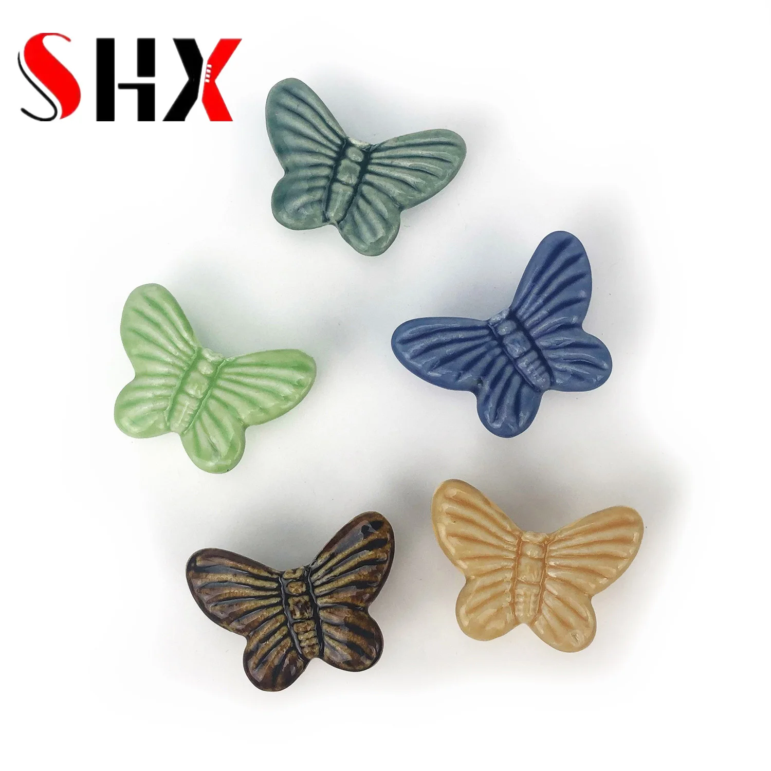 Fine Lovely Butterfly Ceramic  - Furniture Hardware Paint ulasan dan harga