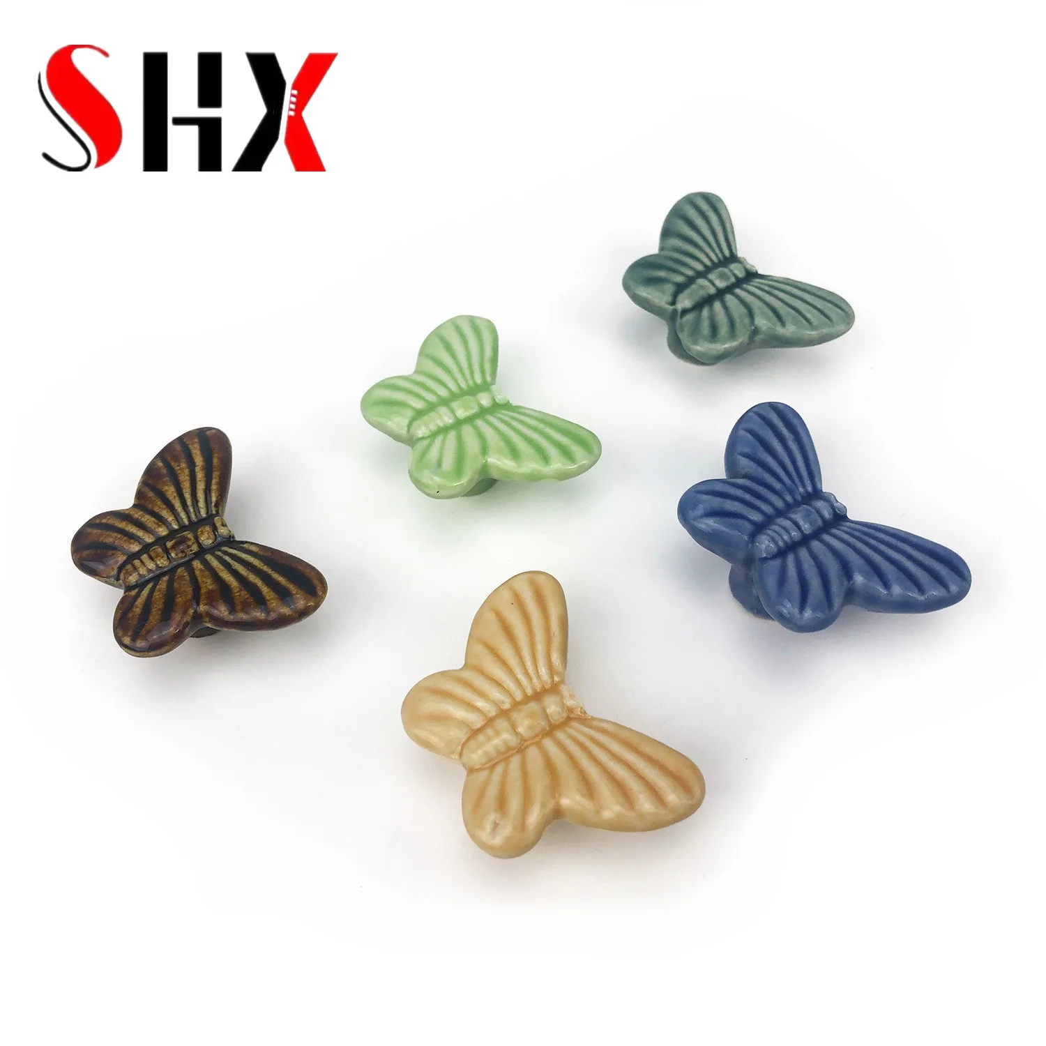 Fine Lovely Butterfly Ceramic  - Furniture Hardware Paint ulasan dan harga