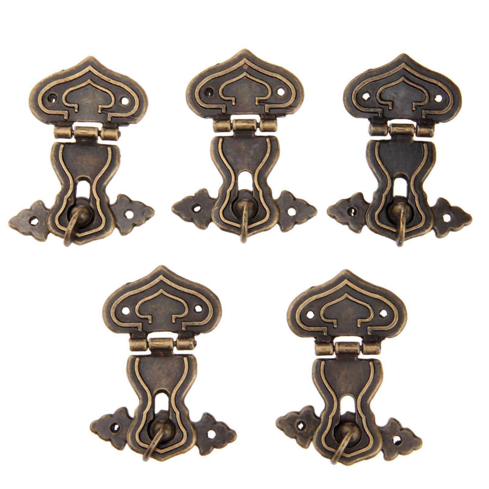 5Pcs 63x47mm Antique Metal Loc - Furniture Hardware Screws ulasan dan harga