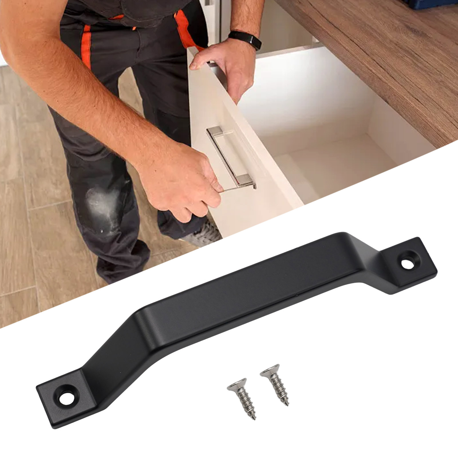 1pc Sliding Barn Door Handle P - Furniture Hardware Screws ulasan dan harga