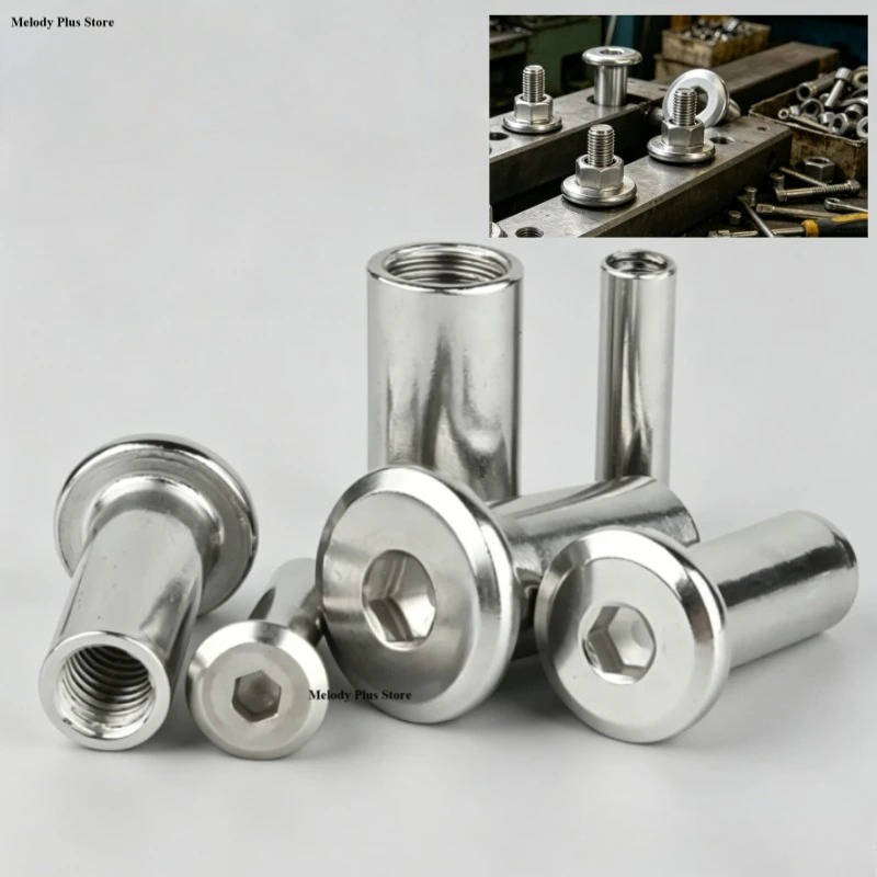 M3 M4 M5 M6 M8 Long Sleeve Nut - Furniture Hardware Barrel Nut ulasan dan harga