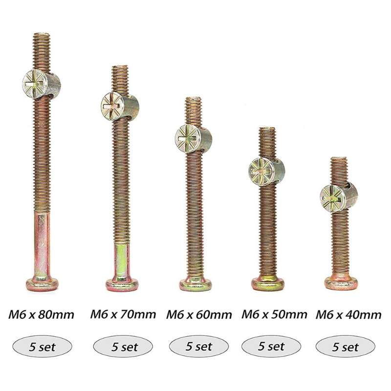 50pcs Zinc Plated Furniture Sc - Furniture Hardware Barrel Nut ulasan dan harga