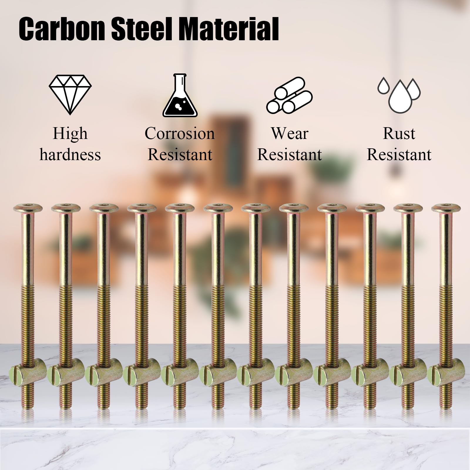 8 Sets M6 Furniture Crib Screw - Furniture Hardware Barrel Nut ulasan dan harga